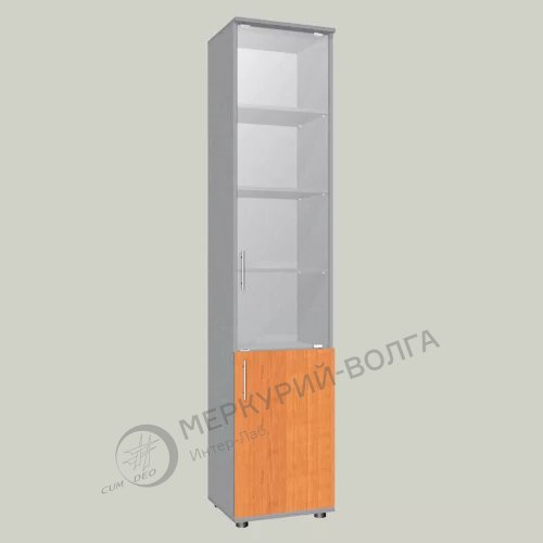 Шкаф для документов с 1-ой стеклянной дверцей ШС-1 450х400х2100мм