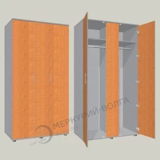 Шкаф для одежды 2-х дверный с 2-мя секциями ШГК-2 1100х600х2100мм