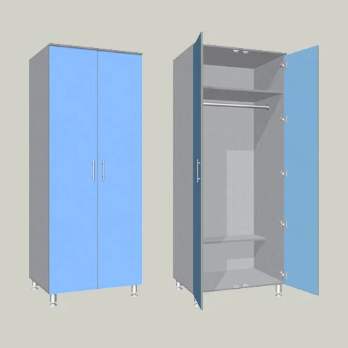Шкаф для одежды 2-х дверный ШГКМ-8 800х600х2000мм
